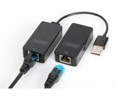 Assmann Electronic Assmann elektroninis DIGITUS USB 2.0 ilgintuvas Skirtas naudoti su Cat5/5e/6 kabeliu iki 50m