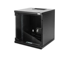 Digitus | Wall Mounting Cabinet | DN-10-06U-B | IP protection class: IP20; Front door: Glass door, single opening; Cabinet type: Wall mounting cabinet; Gylis: 300 mm; Load capacity: 30 kg | Juodas