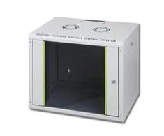 Digitus | Wall Mounting Cabinet | DN-19 12-U | IP protection class: IP20; Front door: Glass door, single opening; Cabinet type: Wall mounting cabinet; Equipment mounting depth min.-max.: 305-370 mm; Load capacity: 100 kg | Pilkas