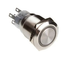 DimasTech vandalizmo mygtukas 19 mm – Silverline – žalios spalvos