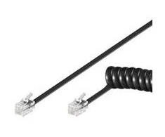 Goobay Telefono kabelis (spiralinis) RJ10, 4m (68002)