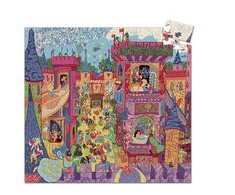 Djeco Siluetų dėlionė - Fėjų pilis (54 detalių) ( DJ07246 )