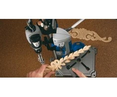 Dremel grąžto preso ir įrankių laikiklio įrenginys