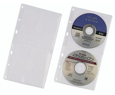 Patvarūs DURABLE CD dėklai 2 CD/DVD diskams, skaidrūs, 5 vnt.