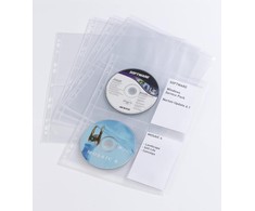 Durable Patvarus CD/DVD viršelis, šviesus, M, 10 vnt., permatomas