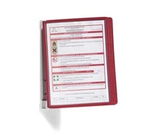 Laikiklis Durable Parinktas iš 5 informacinių skydų, skirtų vario sienai Durable raudonas