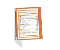 Durable Parinktas iš 5 informacinių skydelių, skirtų variosienei Durable oranžinės spalvos