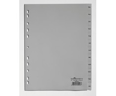 Laikiklis Durable DURABLE Monatsregister Dez-Jan 12-teilig grau