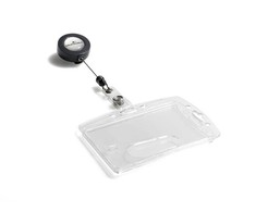 Laikiklis Durable Staples NEIGIAMAS Identifikavimo kortelių su 54x85 mm traukos mechanizmu identifikatorius, 10 vienetų