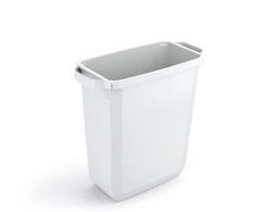 Šiukšliadėžė DURABLE Durabin, be dangčio, 60 L, balta sp.
