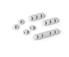 Durable Patvarus Cavoline Clip Mix 504110 lipnus. Kabelių spaustukai pilki 7vnt