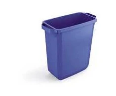 Durable Šiukšlių dėžė rūšiavimui DURABIN® 60L stačiakampė, mėlyna sp. (dangtis perkamas atskirai)