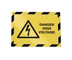 Plakatas Rėmelis dokumentams DURABLE DURAFRAME® SECURITY A4, geltonas/juodas, 2 vnt.