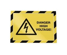 Plakatas Rėmelis dokumentams DURABLE DURAFRAME® SECURITY A4, geltonas/juodas, 2 vnt.