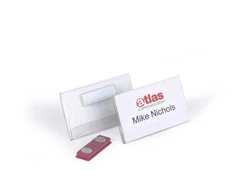 Durable NEIGIAMAS Namensschild m Magnet 40x75mm 25erPck transp