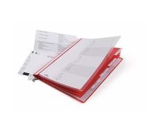 Durable DURABLE Personalhefter m Hängeschiene A4 5 Fächer raudona