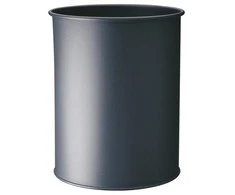 Durable DURABLE Papierkorb Metall rund 15 Liter Metallic sidabrinis