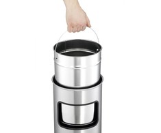 Vastebin Durable peleninė 17L sidabro (333223)