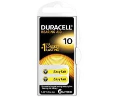 Duracell | A10/DA10/ZL10 | Zinc air cells | 6 pc(s)