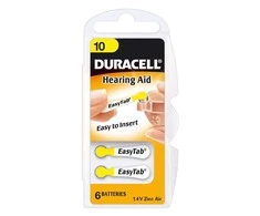 Duracell | A10/DA10/ZL10 | Zinc air cells | 6 pc(s)