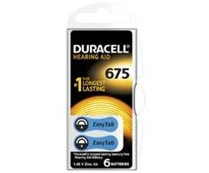 DURACELL DA675 N6 Elementai klausos ap.