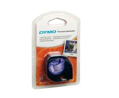Dymo Label 12267 Skaidri/Juoda 12mm (S0721530), juostelė