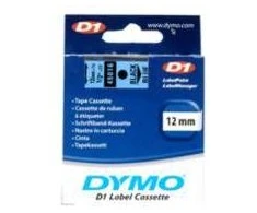 Juostelė DYMO D1 12mm x 7m, Juodai ant Mėlyno
