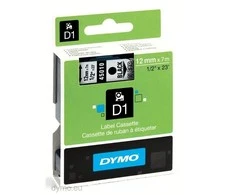 Juostelė DYMO D1 12mm x 7m, vinilinė, juoda ant permatomo / S0720500 45010