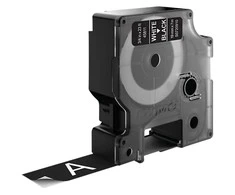 D1, žymėjimo juosta, 19mm, baltas tekstas ant juodo juostos, 7m - 45811 DYMO / S0720910