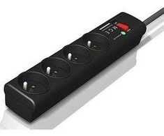 Eaton PS4D viršįtampių ribotuvas 4 AC išvestis(ys / čių) 220 - 250 V Juoda, Balta 1 m