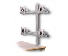 Laikiklis Edbak 19”-27” Quad-LCD Desk Mount, c:Juodas