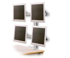 Laikiklis Edbak 19”-27” Quad-LCD Desk Mount, c:Juodas