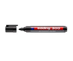 Permanentinis žymeklis Edding 300, apvaliu galiuku, 1,5-3mm, juodos spalvos