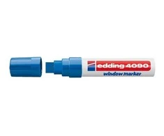 Kreidinis žymeklis Edding 4090, kirstu galiuku, 4-15mm, mėlynos spalvoss
