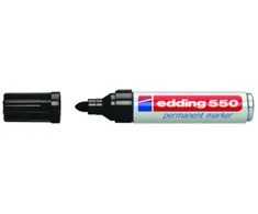Permanentinis žymeklis Edding 550, apvaliu galiuku, 3-4mm, juodos spalvos