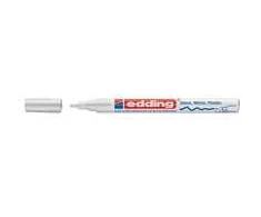 Žymeklis Edding 751 lako pagrindu, apvaliu galiuku, 1-2mm, skirtas dekoravimui, baltos spalvos