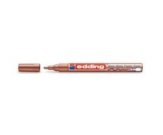 Žymeklis Edding 751 lako pagrindu, apvaliu galiuku 1-2mm, skirtas dekoravimui, varinės spalvos