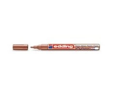 Žymeklis Edding 751 lako pagrindu, apvaliu galiuku 1-2mm, skirtas dekoravimui, varinės spalvos