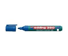 Žymeklis popieriui Edding 380, apvaliu galiuku, 1,5-3mm, mėlynos spalvos
