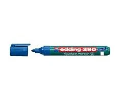 Žymeklis popieriui Edding 380, apvaliu galiuku, 1,5-3mm, mėlynos spalvos
