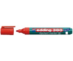 Žymeklis popieriui Edding 380, apvaliu galiuku, 1,5-3mm, raudonos spalvos