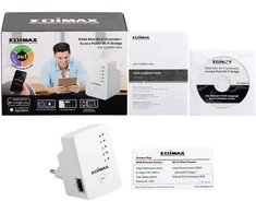 Edimax plėstuvas / prieigos taškas / tiltas EW-7438RPn Mini 802.11n, 2,4 GHz, 300 Mbit/s, 10/100 Mbit/s, Ethernet LAN (RJ-45) jungtys 1, antenos tipas 2x vidinė
