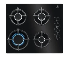 Gas cooktop Electrolux EGG6407K (4 fields, juodos spalvos)