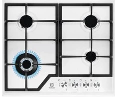 Gas cooktop Electrolux EGS6436WW (4 fields, baltos spalvos)