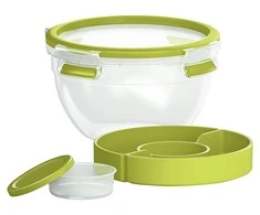 Emsa 518097 Clip&amp;Go užkandžių dėžutė 1l, žalia