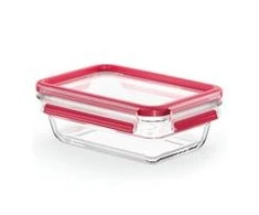 Emsa Emsa Clip&amp;Close Glass Food Container Square 700 ml