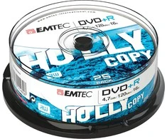 EMTEC ECOVPR472516CB - 4.7 GB - DVD+R - 25 pc(s) - 120 min - Sidabrinis - 16x