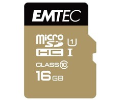 Atminties kortelė Karta Emtec Elite Gold Micro SDHC 16 GB 10 klasės UHS-I/U1 (ECMSDM16GHC10GP)
