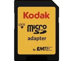 Atminties kortelė Kodak Micro SDXC Micro SDXC MicroSD 64GB UHS-I U3 V30 A1 kortelė + adapteris
