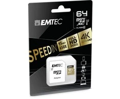 Emtec „Speedin Pro Micro SDXC“ 64 GB 10 klasės UHS-I/U3 A1 V30 kortelė (ECMSDM64GXC10SP)